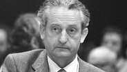 Politiker Herbert Gruhl (1921 - 1993) beim Parteitag der Grünen 1980 in Dortmund. © picture-alliance / Sven Simon 