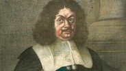 Porträt des Dichters Andreas Gryphius, später kolorierter Holzstich von Philipp Kilian, 1660 © picture alliance / akg-images | akg-images 
