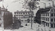 Stich der Harvard Universität von 1754 © picture alliance / Photo12 / Ann Ronan Picture Librar 