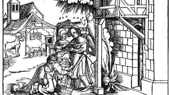 Holzschnitt von 1517 zeigt einen Molkenzauber © bpk 
