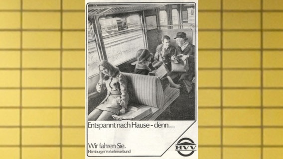 Werbeplakat des HVV von 1969. © HVV 