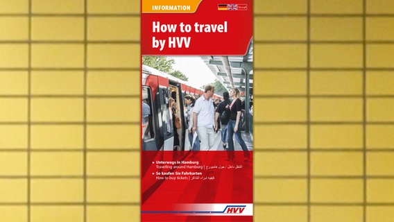 HVV-Flyer für Flüchtlinge aus dem Jahr 2015. © HVV 