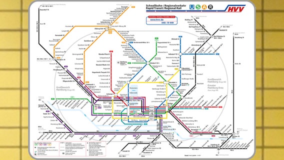 HVV-Plan von 2015 © HVV 