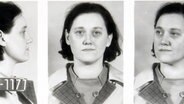 Polizeifoto der legendären Bankräuberin Gisela Werler - genannt Banklady. © Volkskundemuseum Schleswig Foto: Volkskundemuseum Schleswig