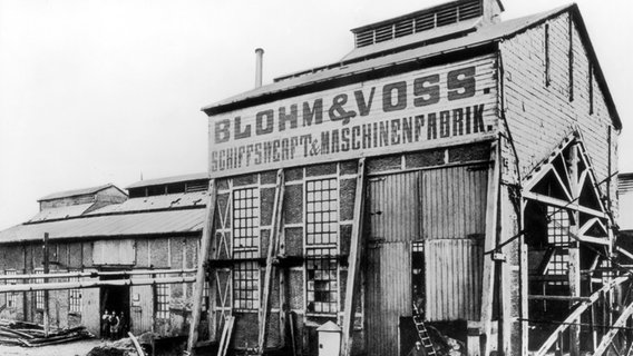 Die erste Werkstatt der Hamburger Traditionswerft Blohm & Voss © pdpa - Bildachiv Foto: Blohm + Voss