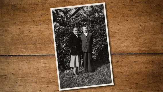Undatierte Aufnahme von Emma und Johann Bodenstab, den Eltern von Irmgard Eiben aus Wilhelmshaven. © Privat 