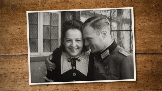 Ingeborg Schröder und Wilfried Illing bei ihrer Verlobung am 6. April 1944. © Privat 