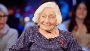 Irene Butter, Zeitzeugin und Holocaust-Überlebende, vor der Aufzeichnung der "NDR Talk Show" in Hamburg (30.04.2025) © picture alliance / dpa Foto: Georg Wendt