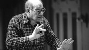 Der Musiker Mauricio Kagel in der Tonhalle Zürich in Zürich am 17. März 1995. © Picture-Alliance/KEYSTONE Foto: NIKLAUS STAUSS