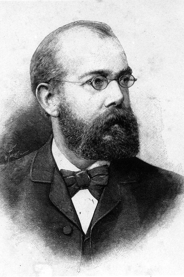 Porträt des Mediziners Robert Koch um 1882 (Holzstich nach Fotografie). © picture-alliance / akg-images 