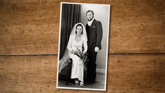 Hochzeitsfoto des ältesten Sohns von Ingeborg und Heinz Möller aus Barth. © privat 