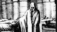 'Elma ou la Morte Vivante'. - Buchillustration zu einem der Werke von Ann Radcliffe, zeitgenössische Radierung (Privatsammlung) © picture alliance / akg-images 
