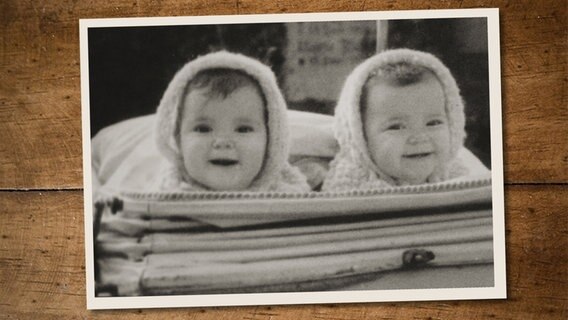 Die Zwillingstöchter von Wilhelm Simonsohn aus Hamburg im Baby-Alter. © Privat 