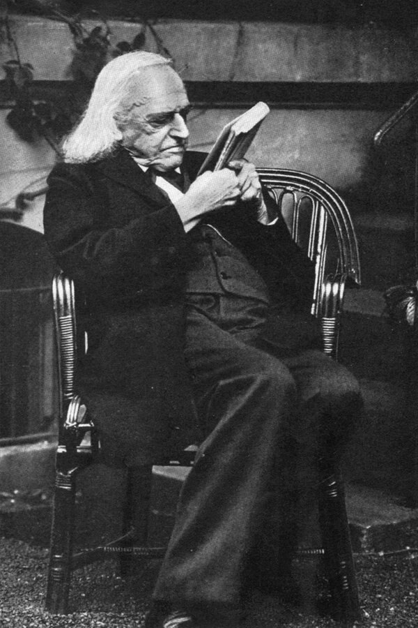 Theodor Mommsen liest ein Buch auf einer Fotografie um 1900 . Theodor Mommsen liest ein Buch auf einer Fotografie um 1900 . © picture alliance / akg-images