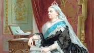 Die englische Königin Victoria (1819-1901) bei ihrem Goldenen Thronjubiläum 1887. (Gemälde von einem unbekannten Künstler) © picture alliance / Heritage Images 