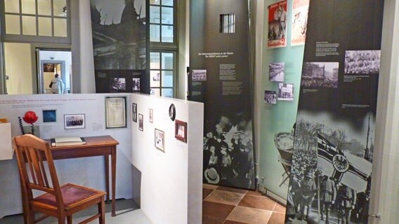 Ausstellungsraum im Lübecker Willy-Brandt-Haus © NDR Foto: Irene Altenmüller