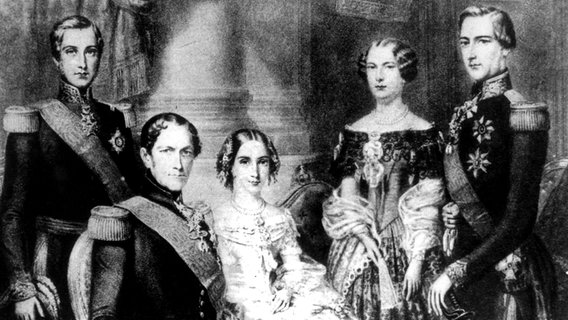 König Leopold I. mit seiner Familie © dpa - Bildarchiv 