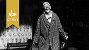 Clown Grock auf der Bühne während seines Programmes „Au Revoir Mr. Grock“, 1950er Jahre © IMAGO / piemags 