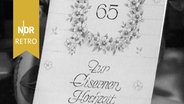 Glückwunschkarte zur Eisernen Hochzeit. © NDR Archiv Screenshot 