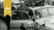 Hans Schomburgk unternimmt seine zehnte Reise nach Afrika,begleitet wird er von seiner Nichte Helga, Peter Rau und dem Kameramann Klaus Philip, 14.05.1956. © IMAGO/ZUMA/Keystone 