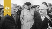 Freigabe der Insel Helgoland. Friedrich-Wilhelm Lübke, Ministerpräsident von Schleswig-Holstein (CDU), 01.03.1952. © NDR Screenshot 