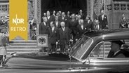 Theodor Heuß verlässt nach seine Rede vor dem Unterhaus das Parlamentsgebäude in Ottawa, 02.06.1958. © NDR Archiv Screenshot 