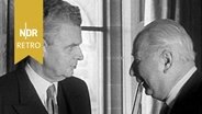Theodor Heuß in einem Gespräch mit Premierminister John Diefenbaker, Anfang Juni 1958. © NDR Archiv Screenshot 
