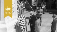 Theodor Heuß bei Kranzniederlegung in Arlington, 09.06.1958. © NDR Archiv Screenshot 