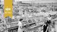 Frauen mit Einkaufswagen im Supermarkt, Washington, D.C., USA, 1958. © IMAGO/glasshouseimages Foto: Thomas J. O Halloran