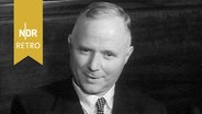 Kurt Sieveking (CDU) nach der Bürgerschaftswahl 1953 als designierter Erster Bürgermeister von Hamburg. © NDR Archiv Screenshot 