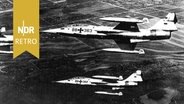 Kampfflugzeug Lockheed F-104 „Starfighter“ auf einer Flugschau 1961 in München © IMAGO / ZUMA/Keystone 
