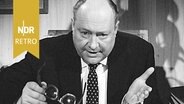 Hans-Joachim von Merkatz, hier frisch im Amt als Bundesminister für Vertriebene, Flüchtlinge und Kriegsgeschädigte, Oktober 1960. © Hans-Joachim von Merkatz 