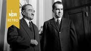 Anastas Mikojan, Erster Stellvertretender Vorsitzender des Ministerrats der Sowjetunion mit US-Vizepräsident Richard Nixon, Washington D. C., 06.01.1959. © IMAGO/glasshouseimages 