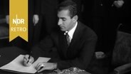 Schah Reza Pahlevi im Hamburger Rathaus, Februar 1955. © NDR Archiv Screenshot 