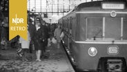 S-Bahn mit dem Fahrziel Barmbek hält am Hamburger Dammtor-Bahnhof, 1960er Jahre. © NDR Archiv Screenshot 