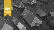 Luftaufnahme eines überfluteten Dorfes Norddeutschland, 17.02.1962. © NDR Archiv Screenshot 