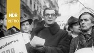 Victor de Kowa, auf einer Demonstration der Weltbürgerbewegung in Berlin, 1948 (Bildausschnitt). © IMAGO IMAGES / TT 