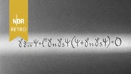 Die 'Weltformel' von Professor Werner Heisenberg, 1958. © NDR Archiv Screenshot 