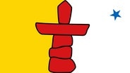 Flagge von Nunavut © picture alliance / Zoonar | Ferenc K 