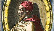 Zeitgenössischer Kupferstich von Papst Gregor XIII. (1502-1585), nachträglich koloriert. © picture alliance / akg-images | akg-images 