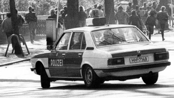 Polizeiwagen in den 1980 Jahren. © Hamburg Journal 