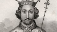 Richard II (1367-1400), König von England 1377-1399, Abbildung aus dem Buch "A Catalogue Of The Royal And Noble Authors" von 1806 © picture alliance / Design Pics | Ken Welsh 