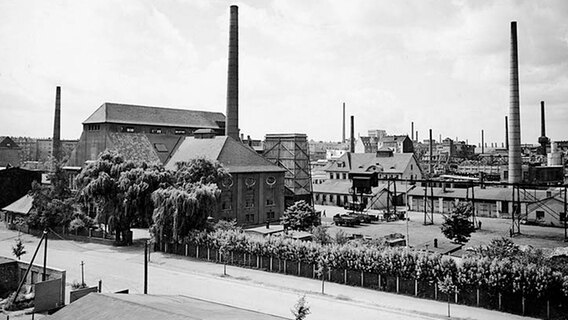 Müllverbrennungsanlage in der Ruhrstraße in Hamburg-Altona in den 1930er-Jahren © Stadtreinigung Hamburg 