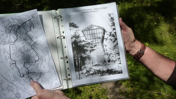 Ein Bild des Raketenprüfstandes der Pulverfabrik Düneberg © NDR.de Foto: Marc-Oliver Rehrmann