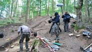 Journalisten begleiten die Ausgrabungen am Harzhorn Kalefeld © Freie Universität Berlin Foto: Prof. Michael Meyer