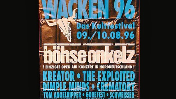 Ankündigung des Wacken Open Airs 1996 © ICS Festival Service GmbH 