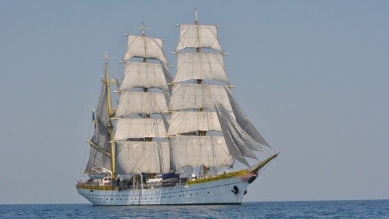 Die "Mircea" ist ein rumänisches Segelschulschiff der Gorch-Fock-Klasse.  