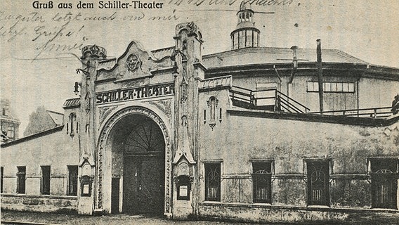 Postkarte "Gruß aus dem Schiller-Theater" © Privatbesitz 