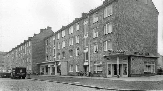Stellinger Weg in Hamburg-Eimsbüttel (um 1956) © SAGA / Museum für Arbeit 