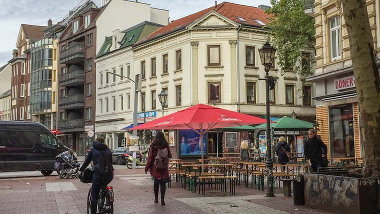 Die Ecke Bahrenfelder Straße/Ottenser Hauptstraße in Hamburg im September 2018 © NDR Foto: Katharina Schröder